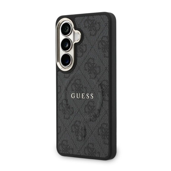Калъф GUESS Samsung S26, PU Leather 4G Gold Frame MagSafe /черен/