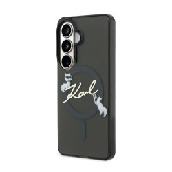 Калъф Karl Lagerfeld Samsung S26, IML Choupette Head MagSafe /черен/