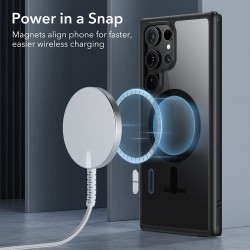 Калъф ESR Classic Hybrid Samsung S26 Ultra, MagSafe /прозрачно + черно/
