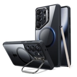Калъф ESR Classic Hybrid със стойка Samsung S26 Ultra, MagSafe /прозрачно + черно/