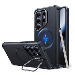 Калъф ESR Cyber Tough Armor със стойка, Samsung S26 Ultra, MagSafe /черен/