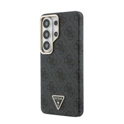 Калъф GUESS Samsung S26 Ultra, PU Leather 4G Strass Triangle Logo Gold Frame MagSafe /черен/