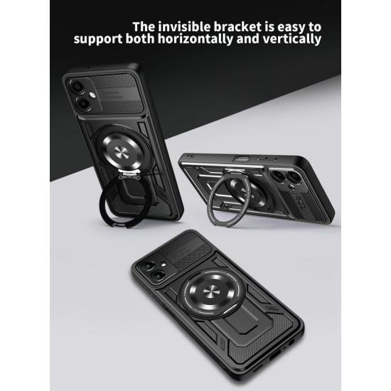 Калъф ARMOR MagRing Samsung S26 Ultra /черен/