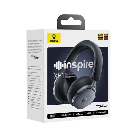 Слушалки BASEUS Bluetooth HF Inspire XH1 Sound by Bose ANC /черен/