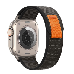 Каишка за Apple Watch 38/40/41мм, Trail Loop /тъмносиво + черно/