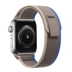 Каишка за Apple Watch 38/40/41мм, Trail Loop /светлосиво + синьо/