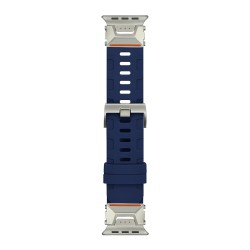 Каишка за Apple Watch 42/44/45/49мм, Rubber Silicone Bracelet, силиконова /синя/
