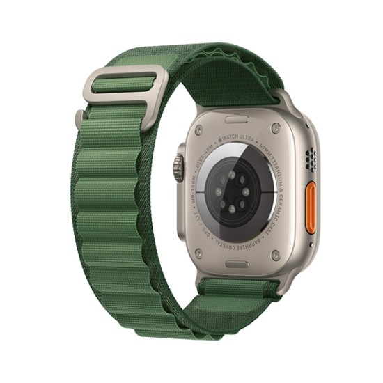 Каишка за Apple Watch 42/44/45/49мм, Alpine Loop Strap /зеленa/
