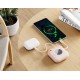 Преносима батерия XO 10000 mAh 20W + вградени кабели: Lightning + Type-C /розов/ PR258